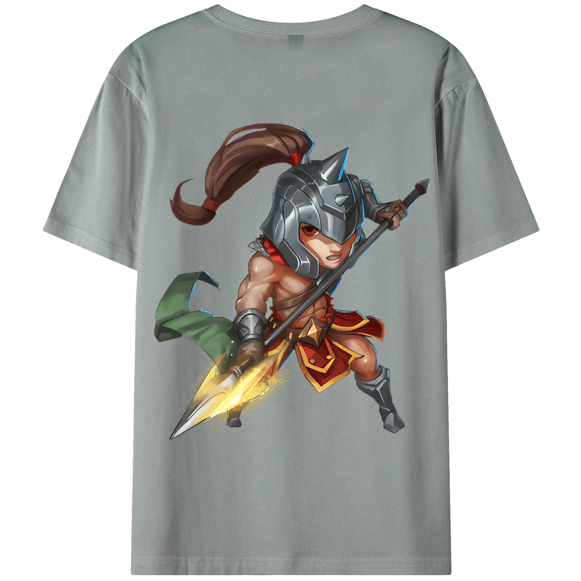 （画像用） リーグ・オブ・レジェンド League of Legends LOL 綿100％ メンズ半袖Tシャツ（バックプリント） 通気性